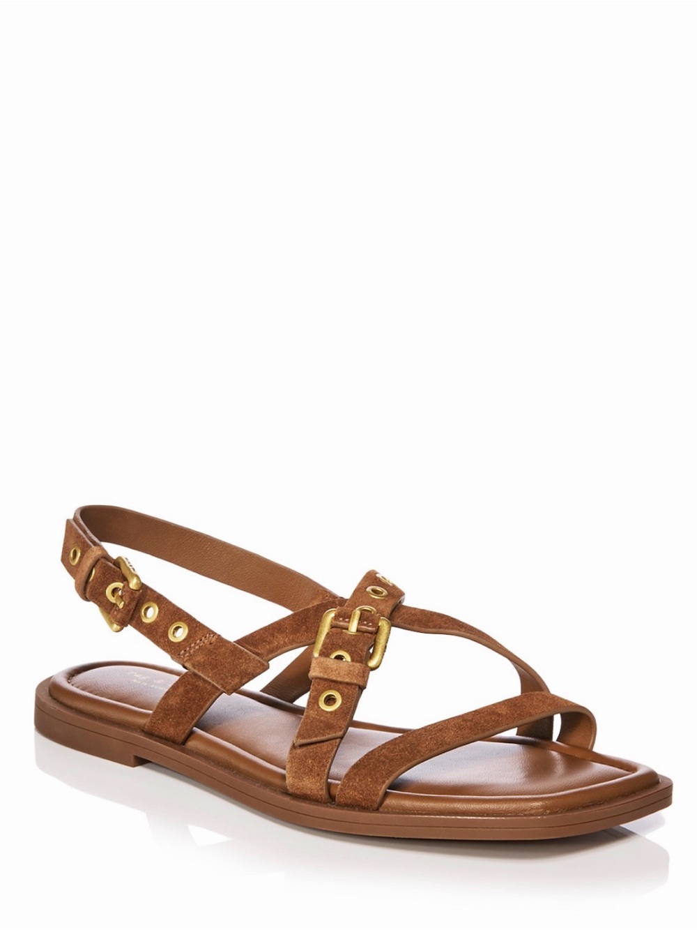 Rag & Bone Harlow Suede Strappy Flat Sandals